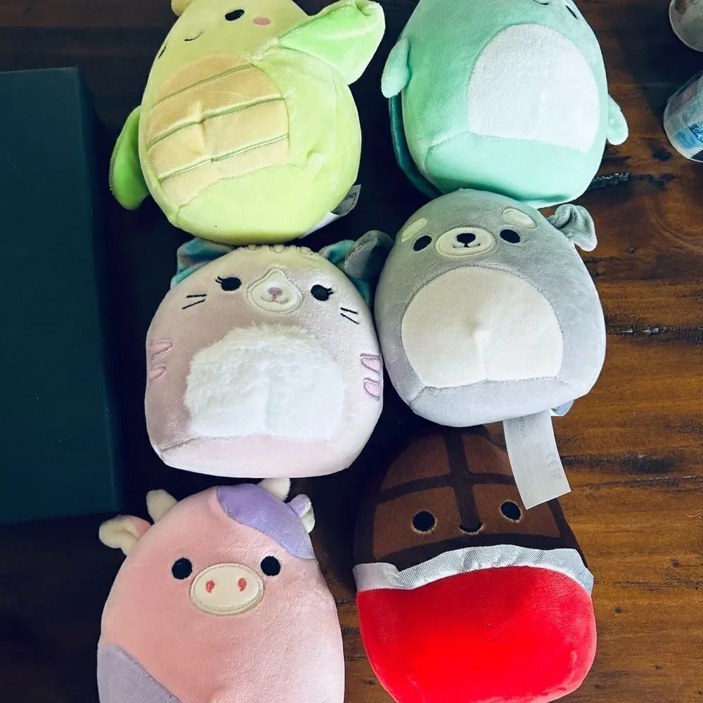 Squishmallows set of 6 mini all de without tags size 7 mini